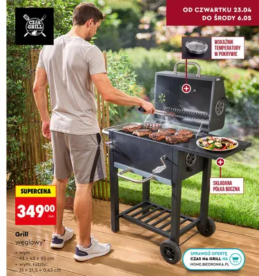 Grill węglowy promocja w Biedronka