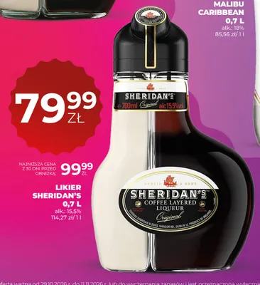 Likier Sheridan's promocja w Duży Ben