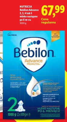 Mleko następne Bebilon Advance 4 promocja w Lidl