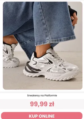 Sneakersy na platformie Renee promocja w Renee
