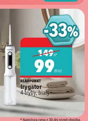 Irygator do zębów Blaupunkt 4 tryby biały promocja w Biedronka