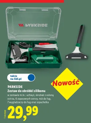Zestaw do obróbki silikonu Parkside promocja w Lidl