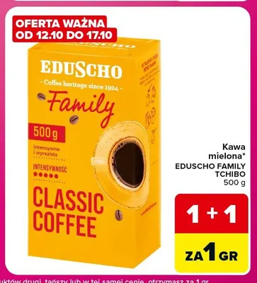 Kawa mielona Eduscho Family promocja w Carrefour Market