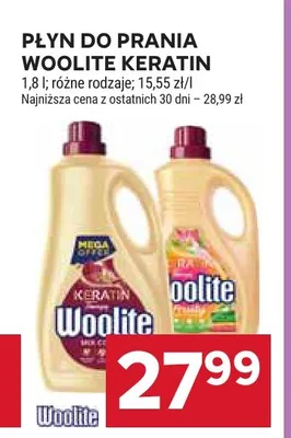 Płyn do prania Woolite Keratin promocja w Stokrotka