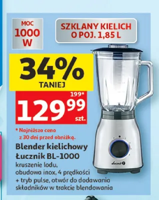 Blender kielichowy Łucznik BL-1000 promocja w Auchan