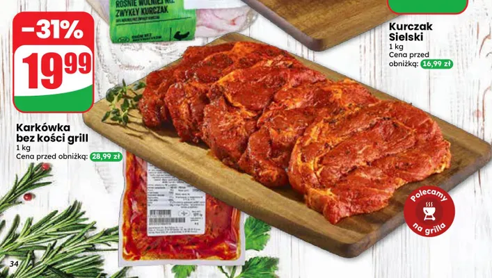 Karkówka bez kości grill Agro Rydzyna promocja w Dino