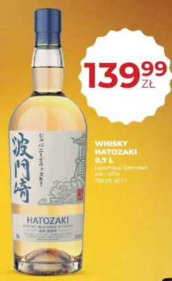 Whisky Hatozaki japońska/blended promocja w Duży Ben