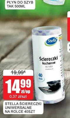 Ściereczki uniwersalne na rolce Stella promocja w Bingo