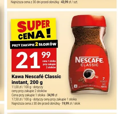 Kawa rozpuszczalna Nescafé Classic promocja w Twój Market