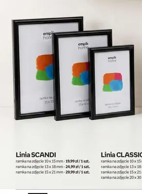 Ramka na zdjęcie Classic czarna 13x18 mm Empik Home promocja w Empik