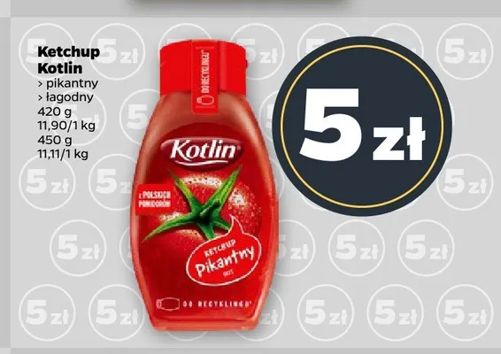Ketchup pikantny Kotlin promocja w Netto