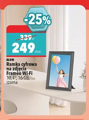 Ramka cyfrowa na zdjęcia Blow Frameo Wi-Fi promocja w Biedronka