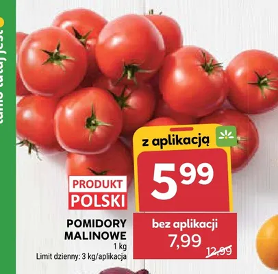 Pomidory malinowe promocja w Stokrotka
