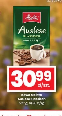 Kawa mielona Melitta Auslese Klassisch promocja w emma MARKET