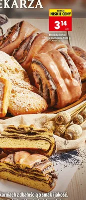 Drożdżówka z makiem Piekarnia Biedronki promocja w Biedronka