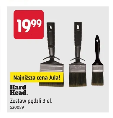 Zestaw pędzli Hard Head promocja w Jula
