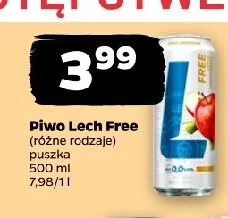 Piwo bezalkoholowe Lech Free promocja w Netto