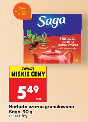 Herbata czarna granulowana promocja w Biedronka