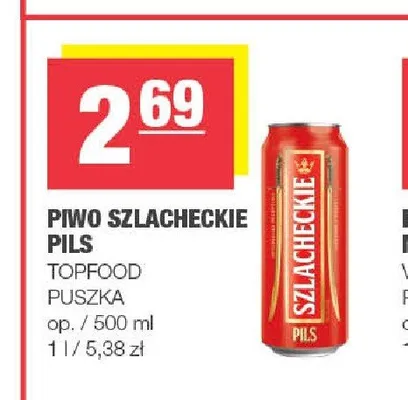 Piwo Szlacheckie Pils promocja w SPAR