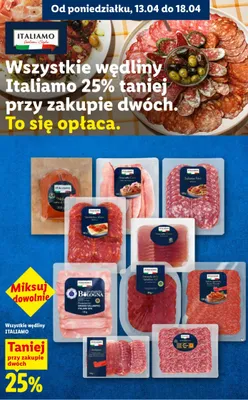 Wędliny różne rodzaje promocja w Lidl