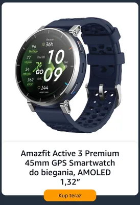 Smartwatch Amazfit Active 3 Premium promocja w Amazon