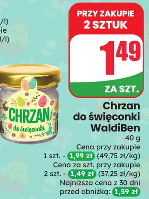 Chrzan do święconki promocja w Dino