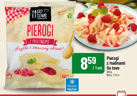 Pierogi z malinami Go tove promocja w POLOmarket