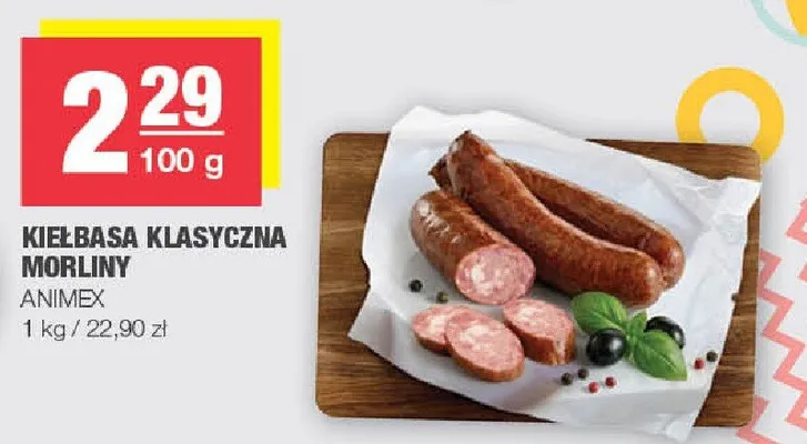 Kiełbasa klasyczna morliny promocja w SPAR
