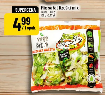 Mix sałat Rzeski mix Zielony Smak promocja w POLOmarket