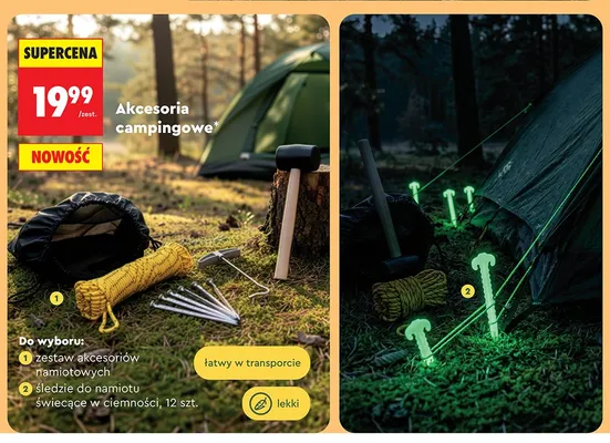 Akcesoria campingowe promocja w Biedronka