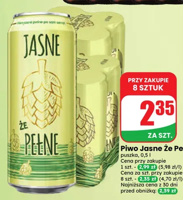 Piwo Że Pełne promocja w Dino