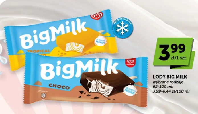 Lody Big Milk Tropical promocja w ABC