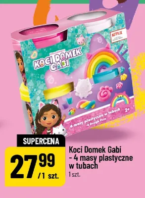 Masy plastyczne w tubach Koci Domek Gabi DreamWorks promocja w POLOmarket