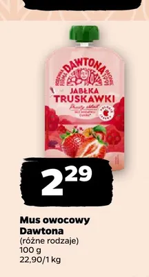 Mus owocowy Dawtona promocja w Netto