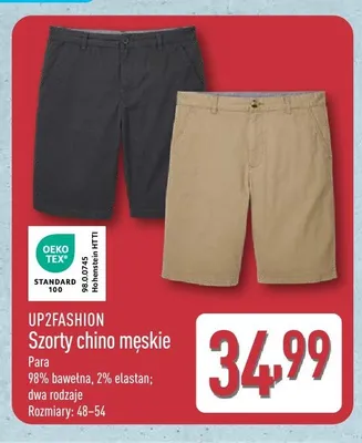 Szorty chino męskie UP2FASHION promocja w Aldi