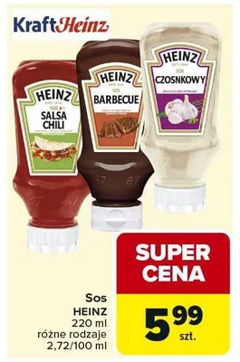 Sos Heinz Czosnkowy promocja w Carrefour Market