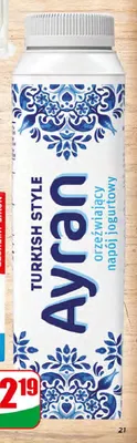 Napój turecki Ayran Mlekpol promocja w Dino