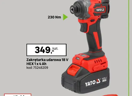 Zakrętarka udarowa Hex Yato promocja w Leroy Merlin