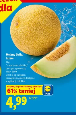 Melon Galia luzem promocja w Lidl