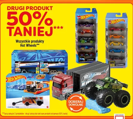 Zabawki Hot Wheels promocja w POLOmarket