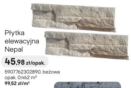 Płytka elewacyjna Nepal promocja w Castorama