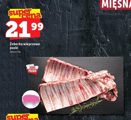 Żeberka wieprzowe paski promocja w TOPAZ