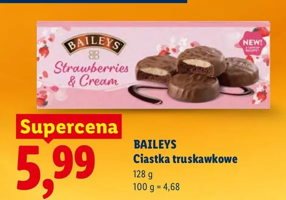 Ciastko duet truskawkowy promocja w Lidl
