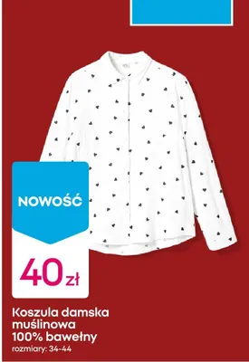 Koszula damska muślinowa 100% bawełny promocja w Pepco