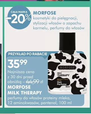 Perfumy do włosów Morfose Milk Therapy promocja w Super-Pharm