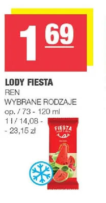 Lody Fiesta promocja w SPAR