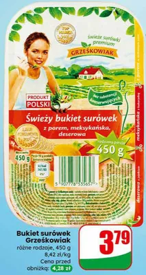 Bukiet surówek różne rodzaje promocja w Dino