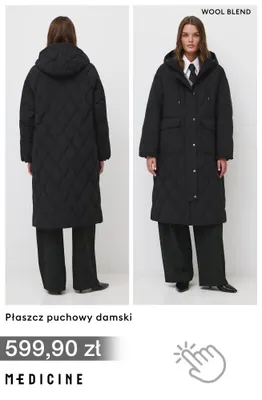 Płaszcz puchowy damski Medicine promocja w Medicine
