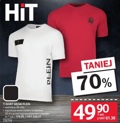 T-shirt męski PLEIN promocja w Selgros