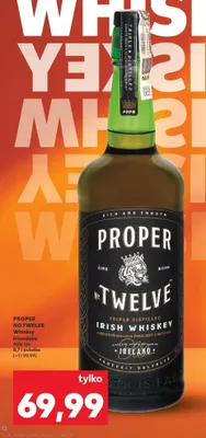 Whiskey irlandzka 0,7 l promocja w Kaufland